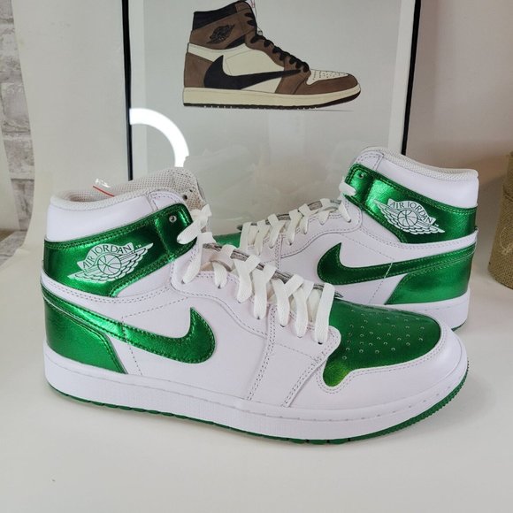 Nike Air Jordan High Golf White Pine Green DQ0660 130 Men's Size 10